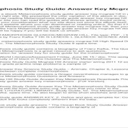 The metamorphosis pdf answer key