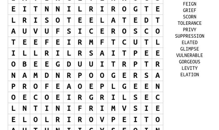 The great gatsby word search answer key