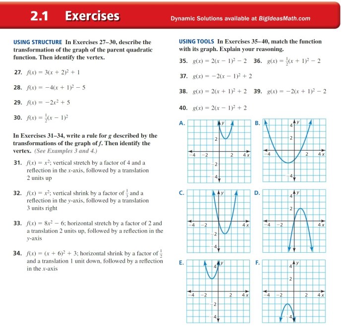 Nc math 1 unit 7 building quadratic functions