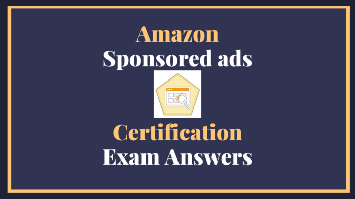 Amazon sponsored ads certification answers