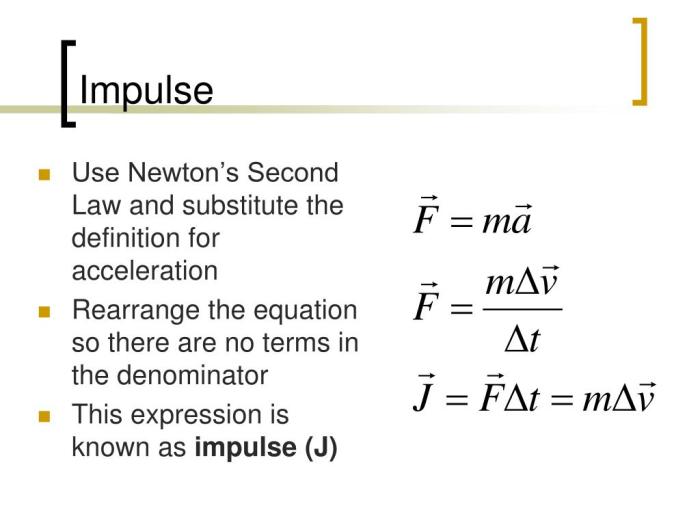 Simple computations with impulse momentum change